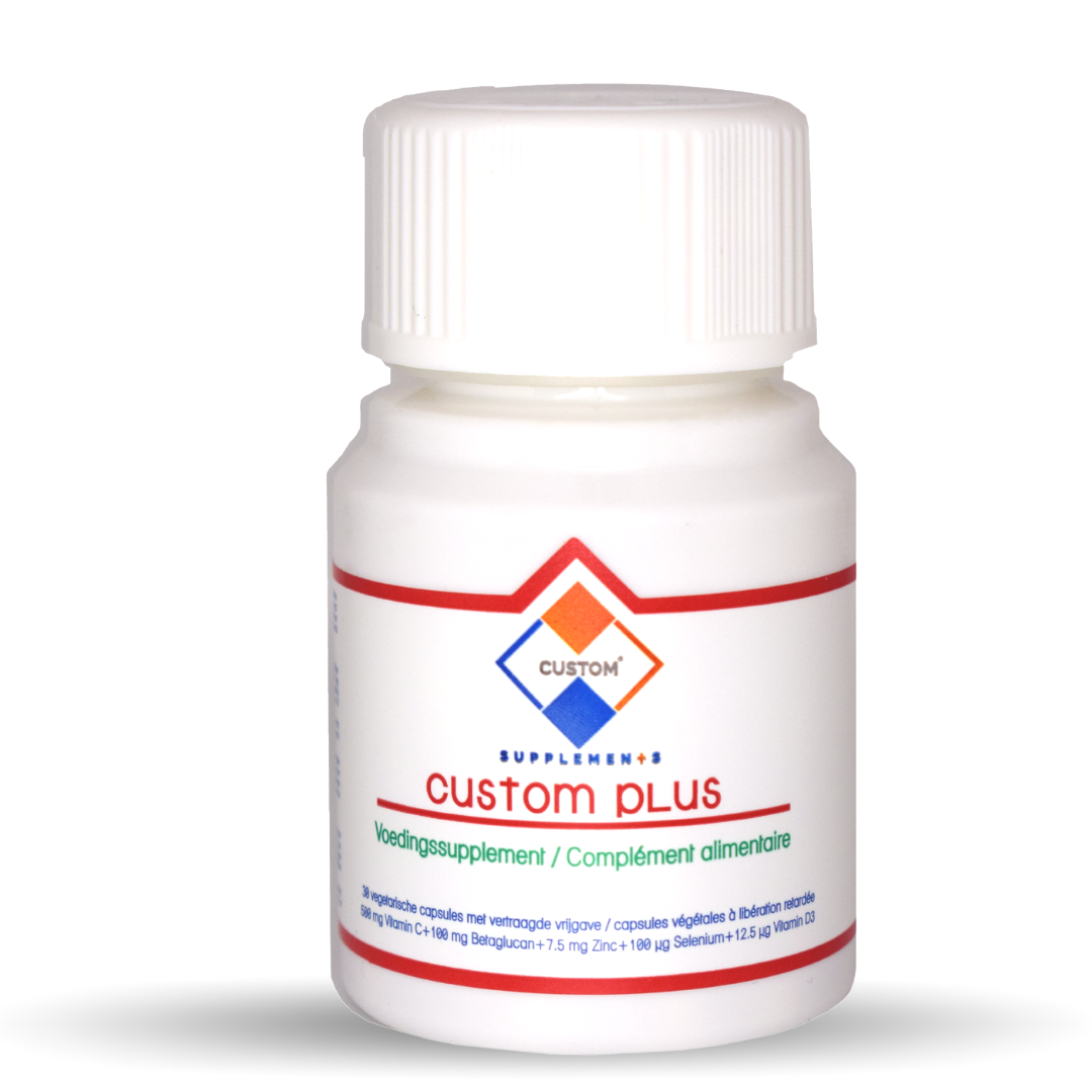Custom Supplements® Custom Plus Enterische Capsule Weerstand Ondersteuning (30 Capsules)