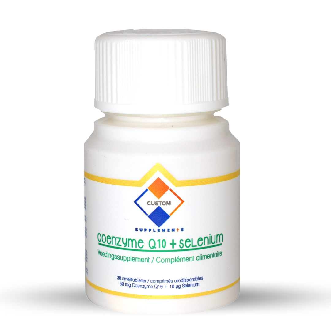 Custom Supplements® 50 mg Coenzym Q10+10 mcg Selenium Orodispersible Tablet (30 Tablets)
