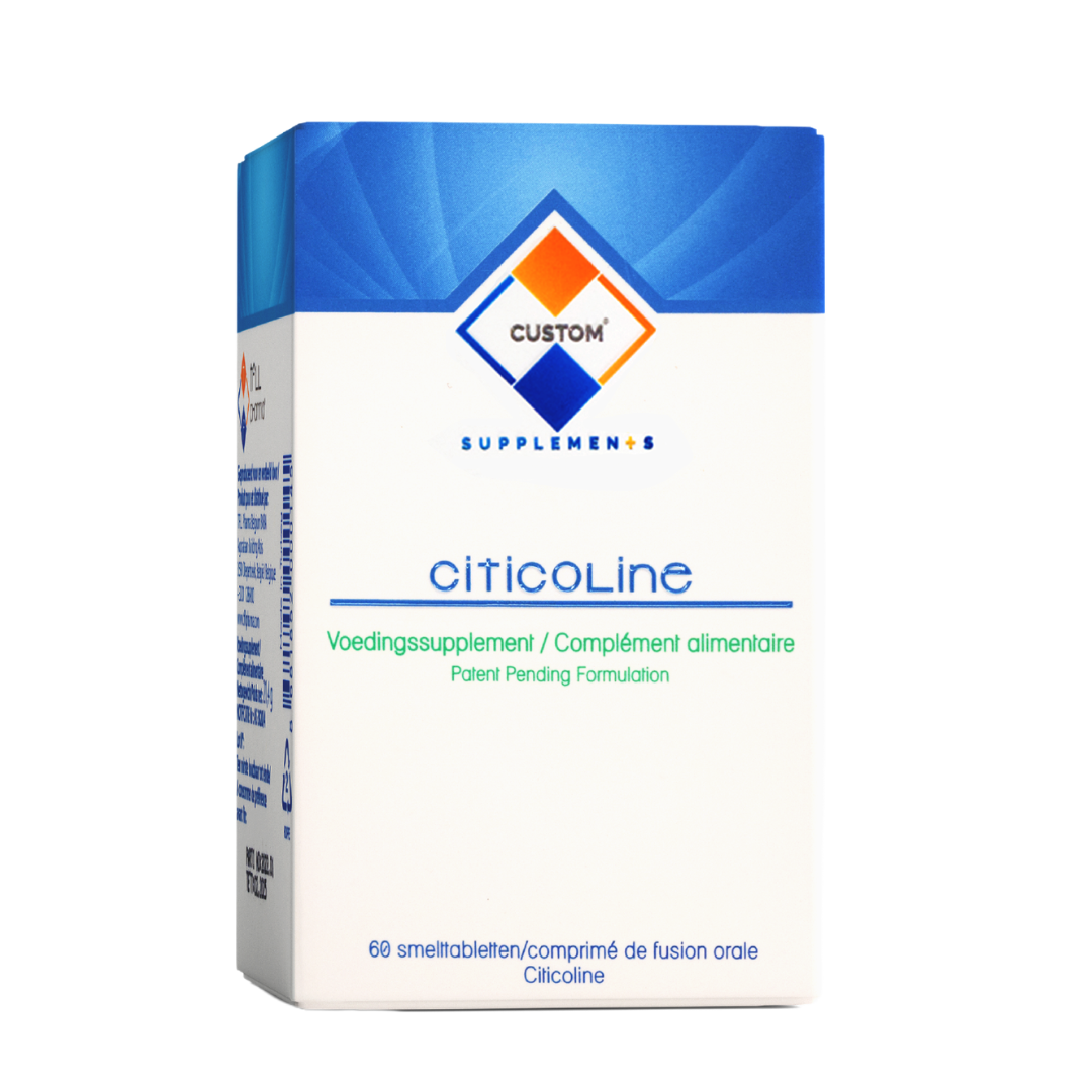 Custom Supplements® 250 mg Citicoline Comprime De Fusion Orale (60 Comprimés)